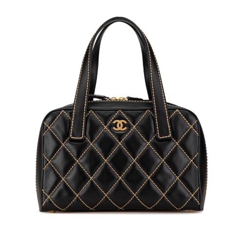 Chanel Lambskin Wild Stitch Handbag