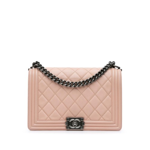 Chanel Large Lambskin Boy Bag