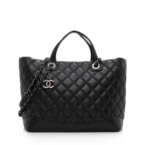 Chanel Leather Easy Shopping Tote