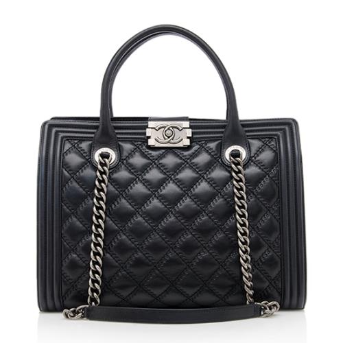 Chanel Lambskin LeBoy Tote