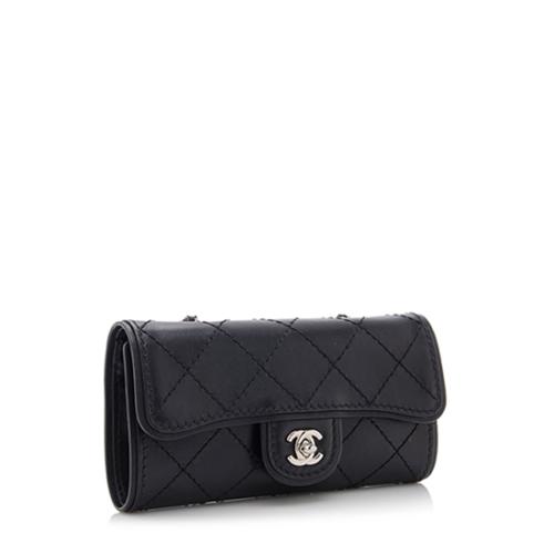 Chanel Leather Sac Rabat Mini Wallet on Chain