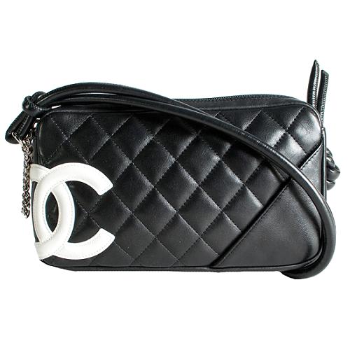 Chanel Ligne Cambon Pochette Shoulder Handbag