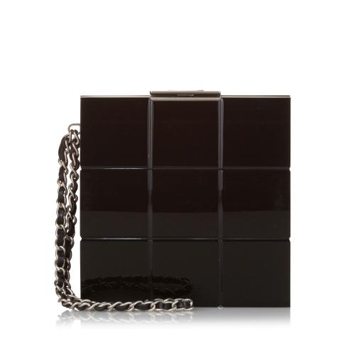 Chanel Lucite Minaudiere Perspex Clutch Bag