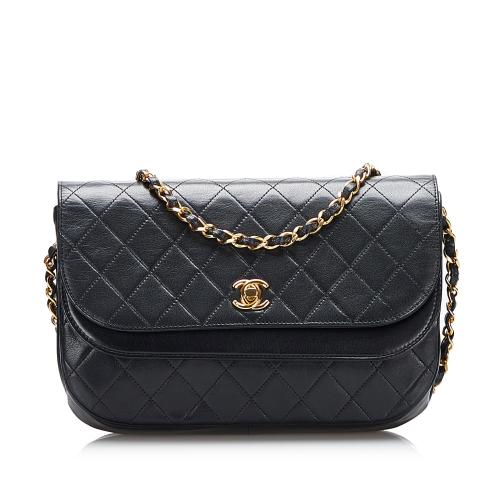 Chanel Matelasse Half Moon Flap Bag