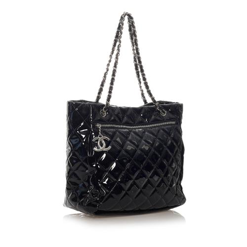 Chanel Matelasse Patent Leather Tote Bag