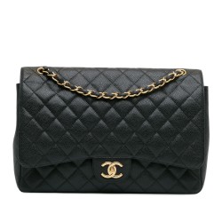 Chanel Maxi Classic Caviar Double Flap