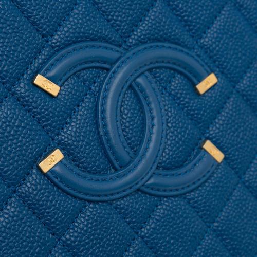 Chanel Medium CC Filigree Caviar Vanity Case