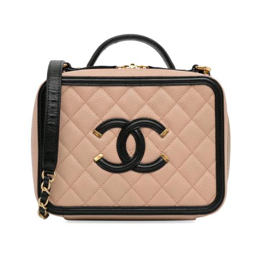 Chanel Medium Caviar CC Filigree Vanity Case