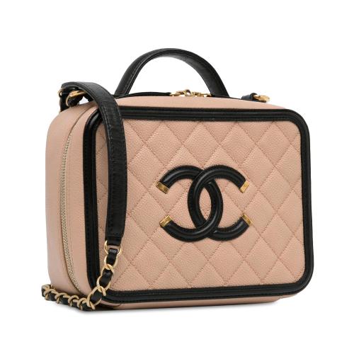 Chanel Medium Caviar CC Filigree Vanity Case