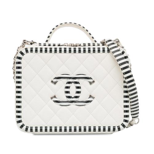 Chanel Medium Caviar CC Filigree Vanity Case