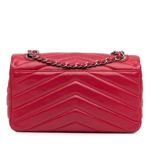 Chanel Medium Caviar Chevron Data Center Envelope Flap