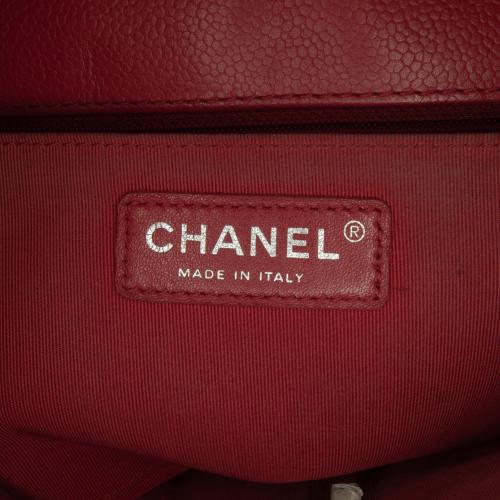 Chanel Medium Caviar Chevron Data Center Envelope Flap