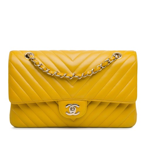 Chanel Medium Classic Chevron Lambskin Double Flap