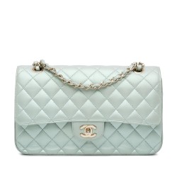 Chanel Medium Classic Iridescent Lambskin Double Flap