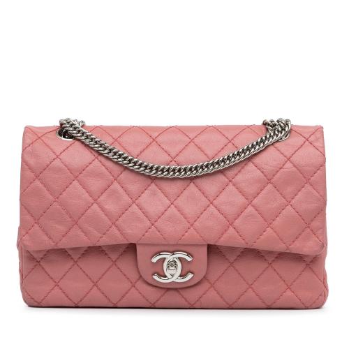 Chanel Medium Classic Washed Lambskin Bijoux Chain Double Flap