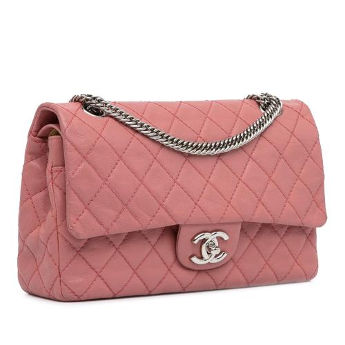 Chanel Medium Classic Washed Lambskin Bijoux Chain Double Flap