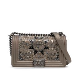 Chanel Medium Crystal-Embellished Boy