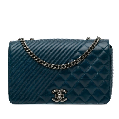 Chanel Medium Glazed Calfskin Coco Boy Flap