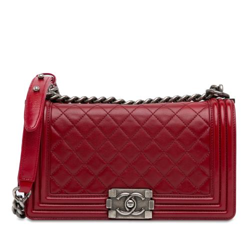 Chanel Medium Lambskin Boy Flap