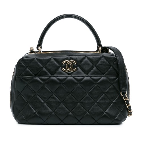 Chanel Medium Lambskin Trendy CC Bowling Bag