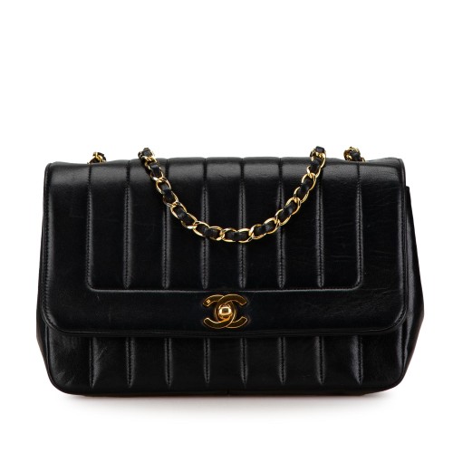 Chanel Medium Lambskin Vertical Border Flap