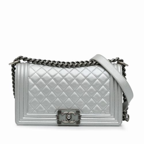 Chanel Medium Metallic Boy Flap