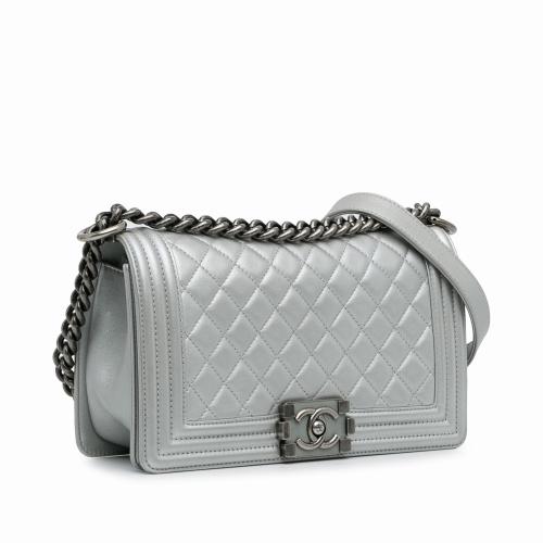 Chanel Medium Metallic Boy Flap