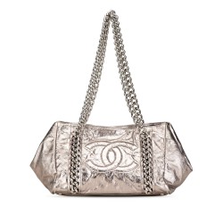 Chanel Medium Metallic Calfskin Modern Chain Tote