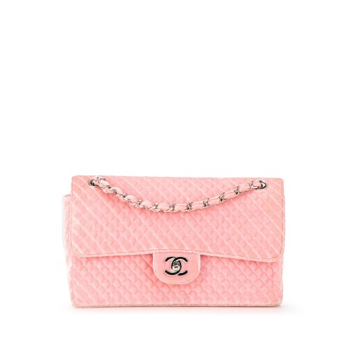 Chanel Medium Micro Quilted Velvet CC Flap