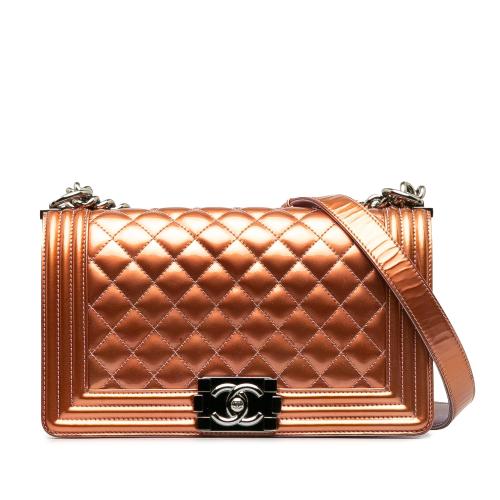 Chanel Medium Patent Boy Flap Bag