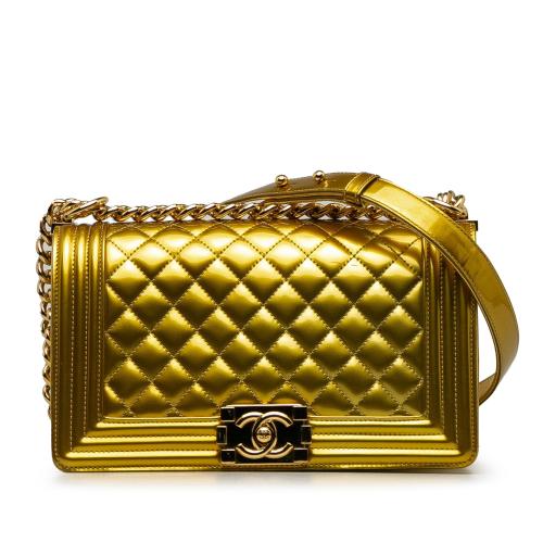 Chanel Medium Patent Boy Flap Bag