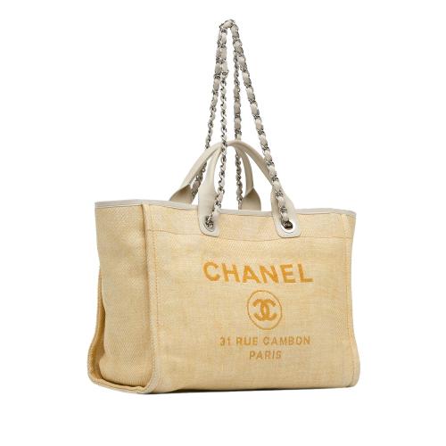 Chanel Medium Raffia Deauville Satchel