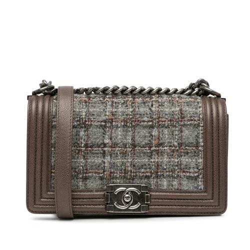 Chanel Medium Tweed Boy Flap