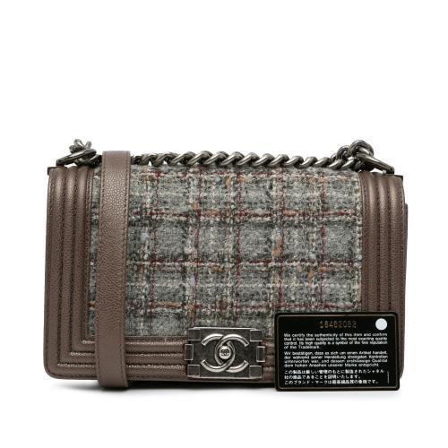 Chanel Medium Tweed Boy Flap