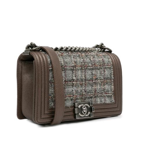 Chanel Medium Tweed Boy Flap