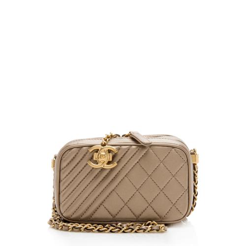 Chanel Metallic Lambskin Coco Camera Mini Shoulder Bag