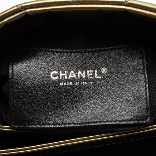 Chanel Metallic Patent Leather Just Mademoiselle Bowler Bag