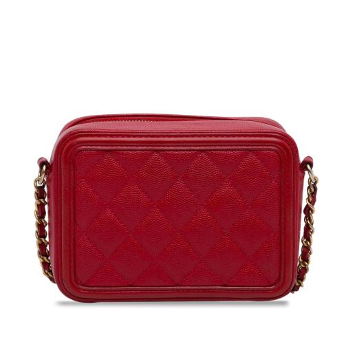 Chanel Mini CC Filigree Caviar Vanity Crossbody