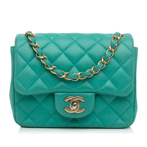 Chanel Mini Classic Square Lambskin Single Flap Bag