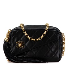 Chanel Mini Lambskin CC Tassel Camera Crossbody