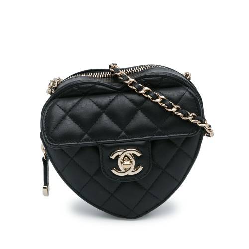 Chanel Mini Lambskin CC in Love Heart Crossbody