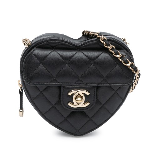 Chanel Mini Lambskin CC in Love Heart Crossbody