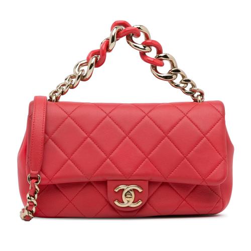 Chanel Mini Lambskin Elegant Chain Single Flap