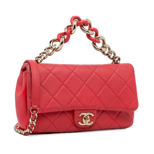 Chanel Mini Lambskin Elegant Chain Single Flap