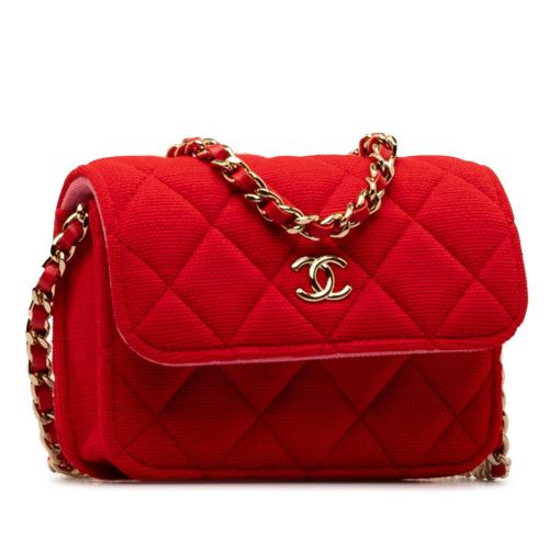 Chanel Mini Quilted Jersey VIP Crossbody