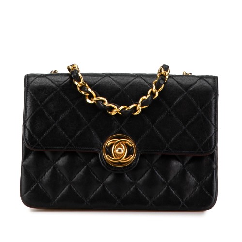 Chanel Mini Quilted Lambskin CC Single Flap