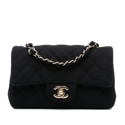 Chanel Mini Rectangular Classic Jersey Single Flap