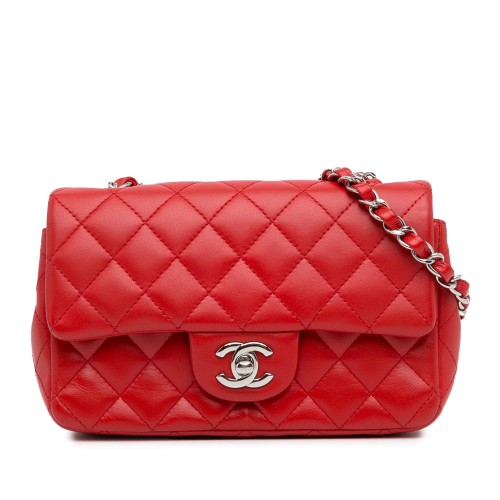 Chanel Mini Rectangular Classic Lambskin Single Flap