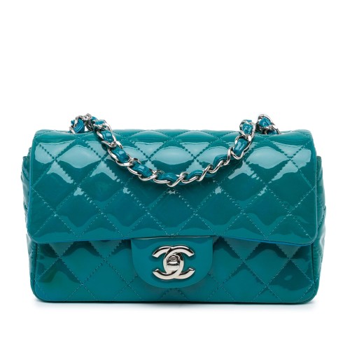 Chanel Mini Rectangular Classic Patent Single Flap