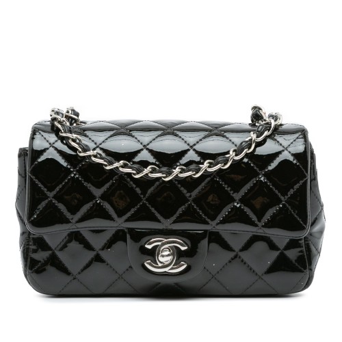 Chanel Mini Rectangular Classic Patent Single Flap